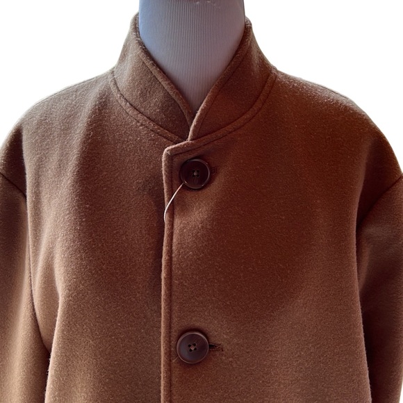 〰️ Bershka Men’s wool trench coat in camel 〰️🐪 - Picture 5 of 7